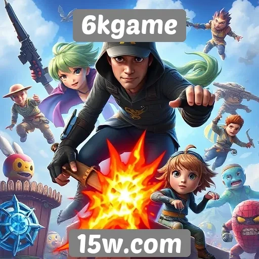 Variedade de jogos disponíveis no 6kgame