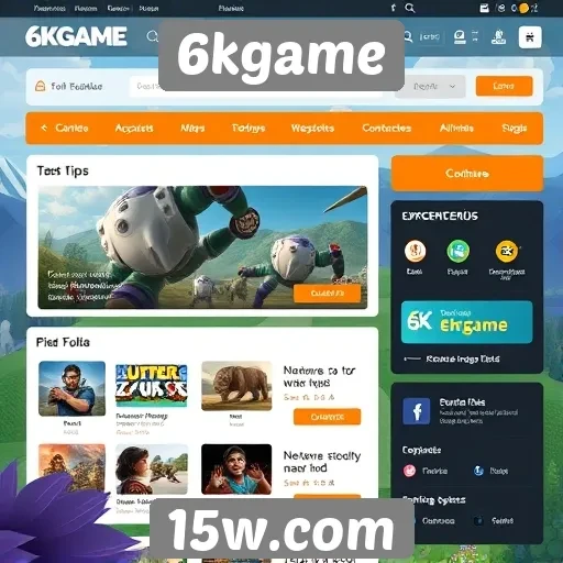 Avaliação da interface do usuário do site 6kgame